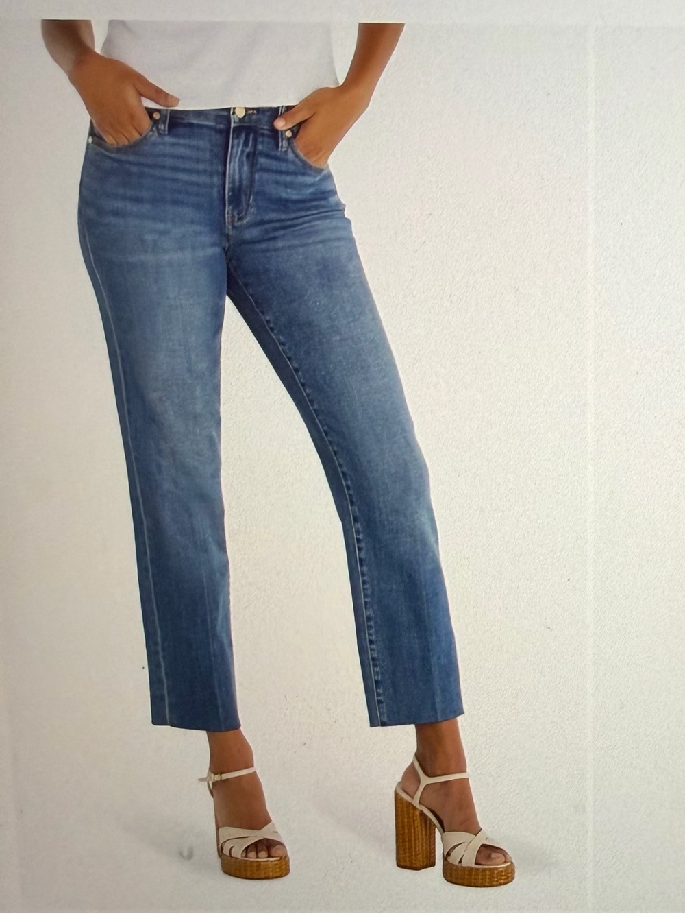 Liverpool Los Angeles Kennedy Crop Straight-Leg Jeans - 14/32